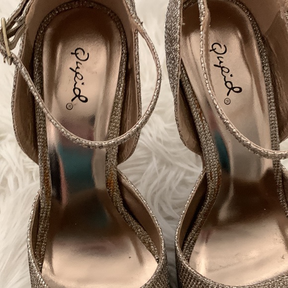 Qupid Platform Peeptoe Heels - Picture 3 of 4